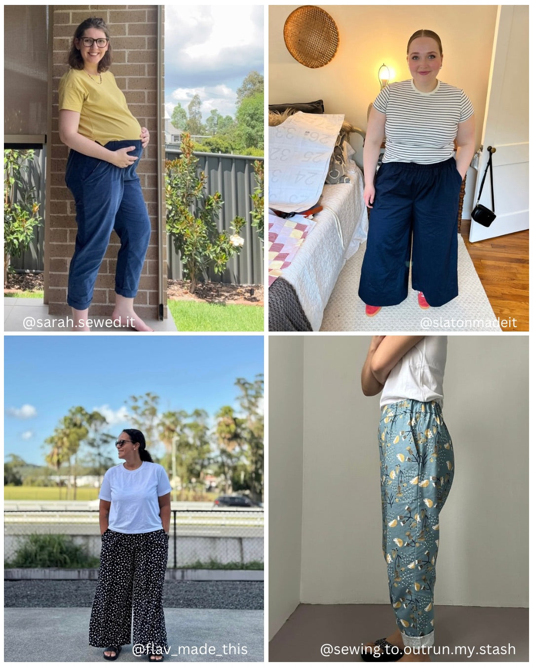 MARLO Women High Waisted Everyday Trousers PDF Sewing Pattern