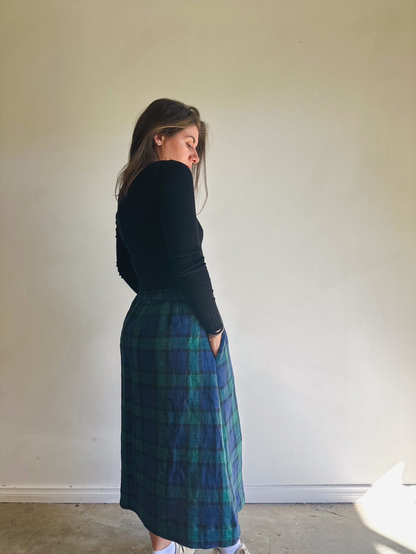 MARLO Women High Waisted Everyday Skirt PDF Sewing Pattern