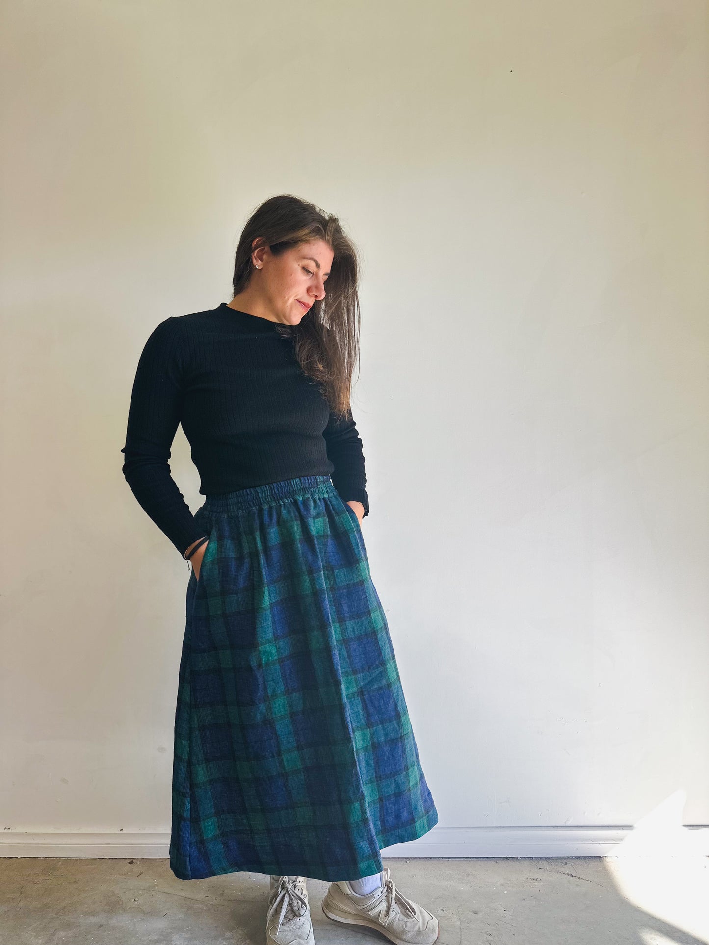 MARLO Women High Waisted Everyday Skirt PDF Sewing Pattern