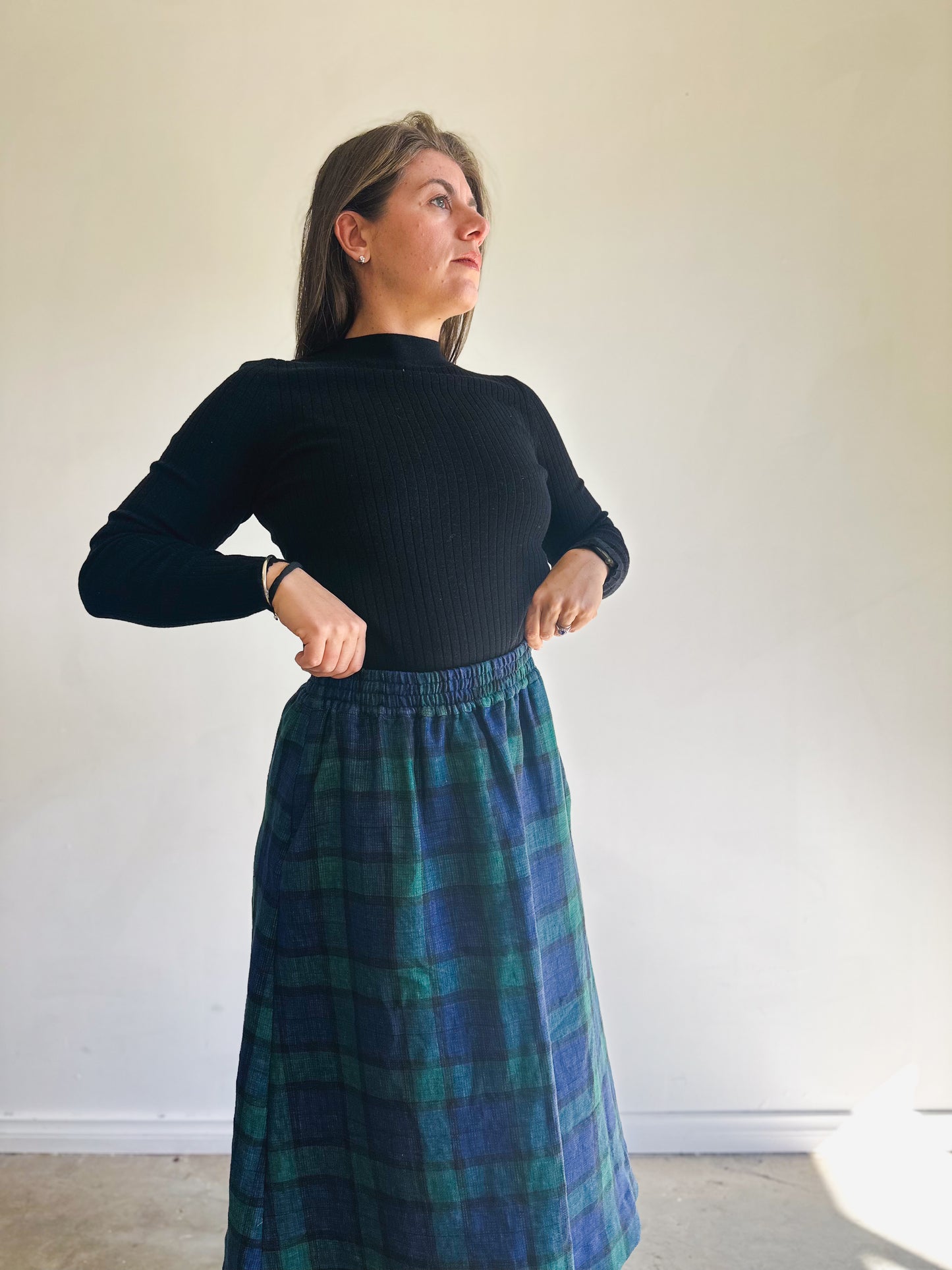 MARLO Women High Waisted Everyday Skirt PDF Sewing Pattern