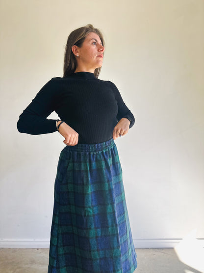 MARLO Women High Waisted Everyday Skirt PDF Sewing Pattern