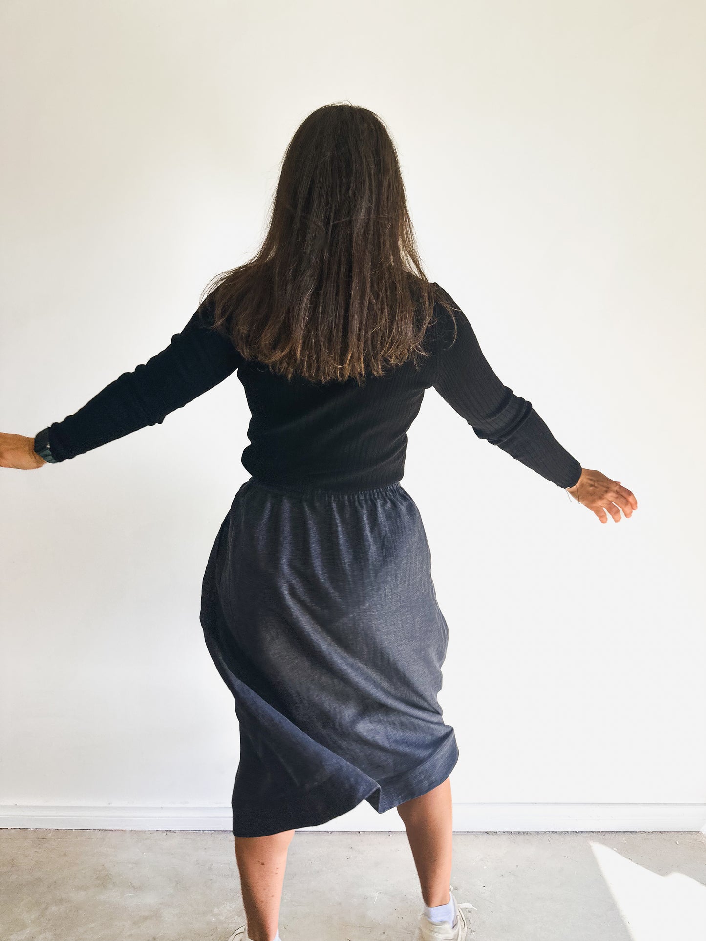 MARLO Women High Waisted Everyday Skirt PDF Sewing Pattern