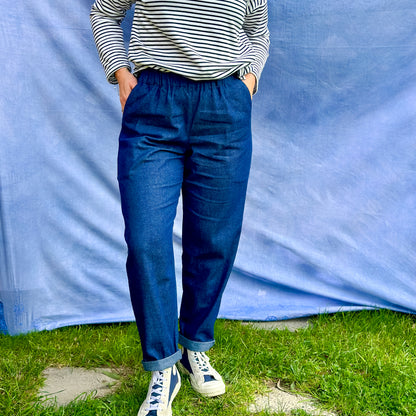 MARLO Women High Waisted Everyday Trousers PDF Sewing Pattern