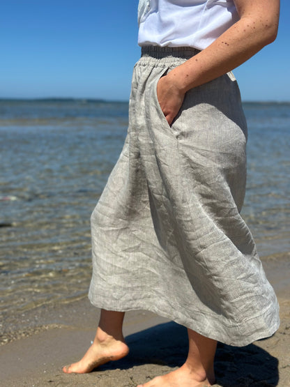 MARLO Women High Waisted Everyday Skirt PDF Sewing Pattern