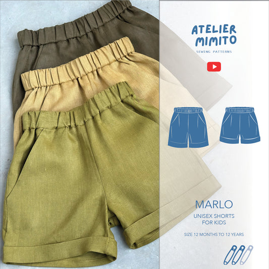 MARLO Unisex Shorts PDF Sewing Pattern