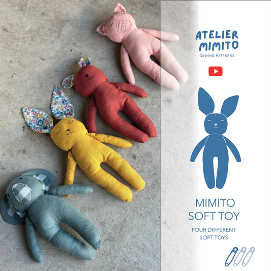 SOFT TOY MIMITO four different animals