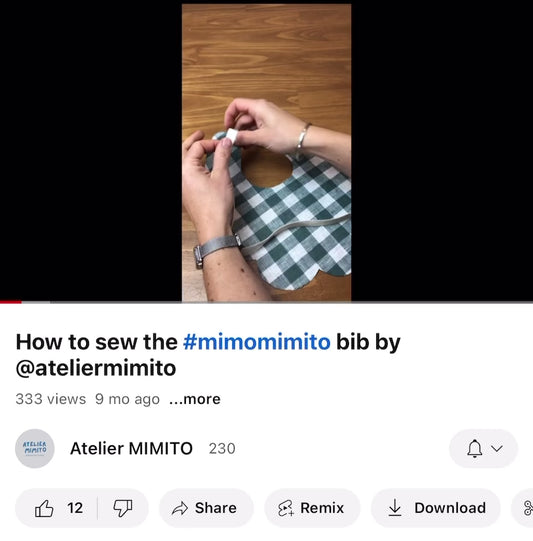 MIMO Baby Bib Set PDF Sewing Pattern