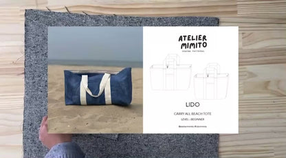 LIDO Carry All Beach Tote PDF Tutorial