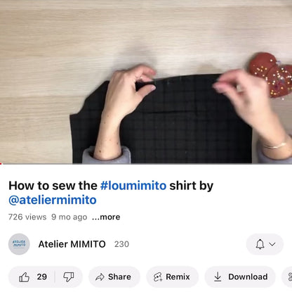 LOU Unisex Shirt PDF Sewing Pattern
