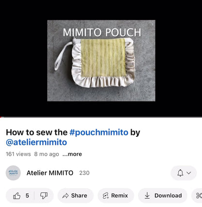 MIMITO POUCH Purse With Optional Ruffle PDF Sewing Pattern